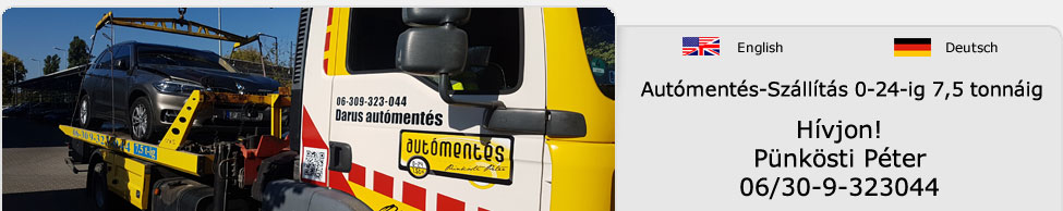 Autómentés-szállítás 7,5 tonnáig 06-309-323-044
